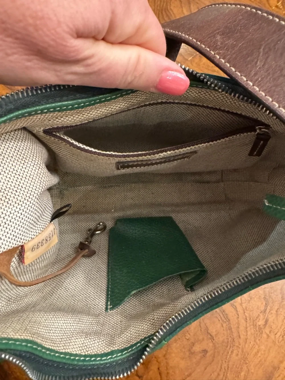 Dooney & Bourke pebbled green
